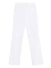 Mother `the Kick It` Jeans In White