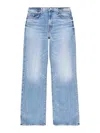 Mother Mid Rise Maven Ankle Jeans In Toil And Trouble In Light Wash