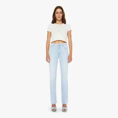 Mother The Kick It Melt In Your Mouth Jeans In Light Blue - Size 34