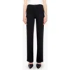 Mother The Kick It Relaxed Straight Leg Jeans In Black