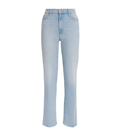 Mother The Kick It Straight Jeans In Blue