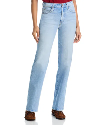 Mother The Kick It Straight Jeans In Fringe Benefits In Blue