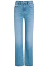 Mother The Kick It Straight-leg Jeans In Blue