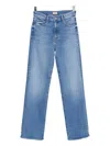Mother The Kick It Straight-leg Jeans In Blue