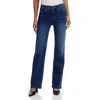 Mother Womens The Tomcat Roller Sneak Brand-tab Wide-leg High-rise Denim-blend Jeans I Put A Spell On You In Multi