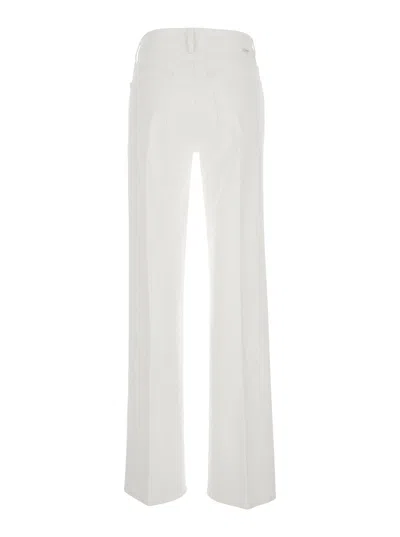 Mother The Kick It High-rise Straight-leg Jeans In White
