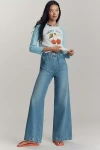 Mother The Kitchen Drawer Skimp Pull-on High-rise Wide-leg Jeans