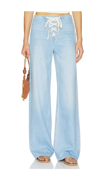 Mother The Laced Up Smoothie Sneak Jeans