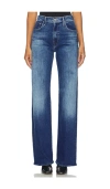 Mother The Mid-rise Rambler Zip Ankle Fray Jeans In Hike  Hike Baby