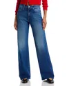 Mother The Lasso Sneak High Rise Jeans In Bunny Hop In Bunny Hop