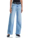 Mother The Lasso Sneak High Rise Jeans In Sow Surreal