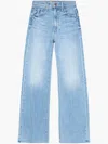 Mother The Kick It Wide-leg Jeans In Blue