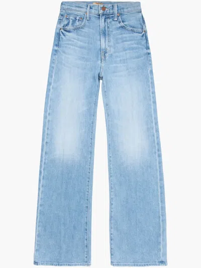 Mother The Lasso Sneak Jeans In Blue