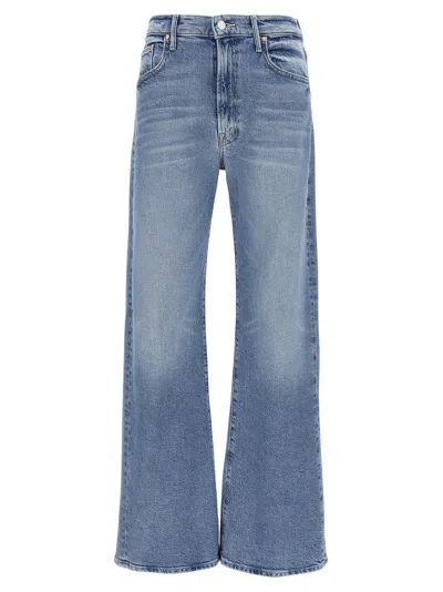 Mother The Lasso Sneak Jeans In Blue