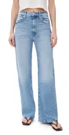 Mother The Lasso Sneak High Rise Jeans In Sow Surreal