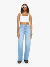 Mother The Lasso Sneak High Rise Jeans In Sow Surreal