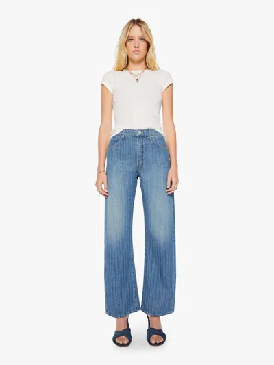 Mother The Lasso Sneak Streamline Pants In Blue