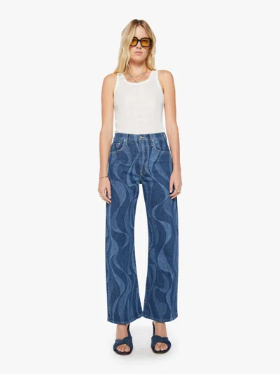 Mother The Lasso Sneak Twist Of Fate Pants In Blue