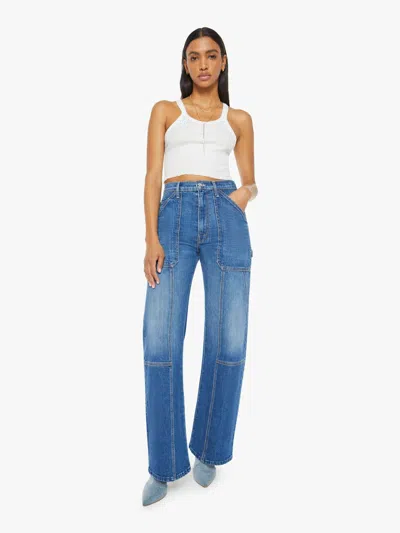Mother The Lasso Utility Sneak It's A Small World Jeans In Multi