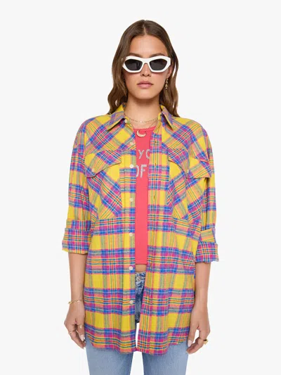 Mother The Lazy Sunday Power Ballad Shirt In Blue - Size X-small In Multi