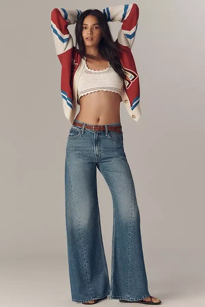 Mother The Lemon Twist High-rise Flare Jeans In Blue