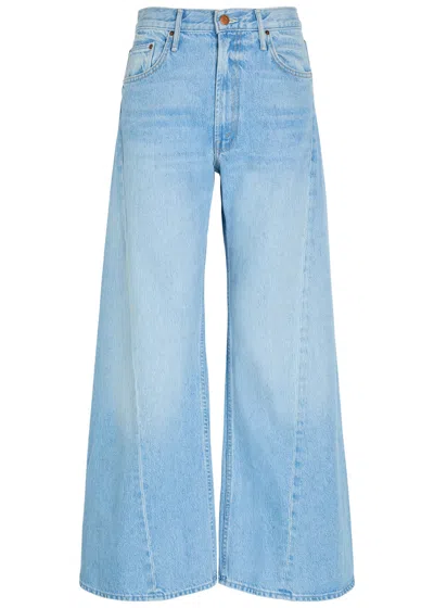 Mother The Lemon Twist Wide-leg Denim Jeans In Blue