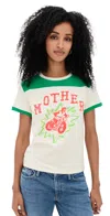 Mother The Lil Baller Moto Man T-shirt In White