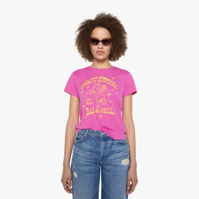 Mother The Lil Goodie Cosmic Cowgirl Bar & Grill T-shirt In Pink