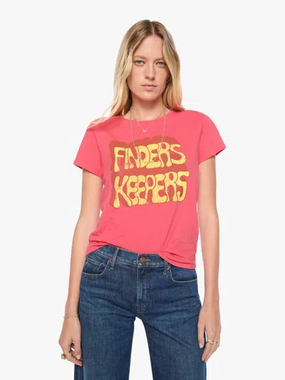 Mother The Lil Goodie Finders Keepers T-shirt In Pink
