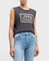 Mother The Lil Goodie Goodie Chopped Tee In Pina Colada In Pca - Pina Colada