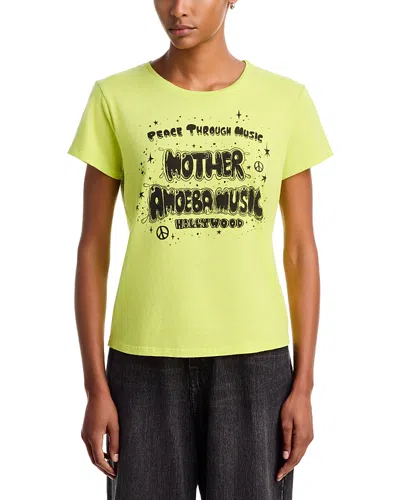 Mother The Lil Goodie Goodie Cotton Tee In Green