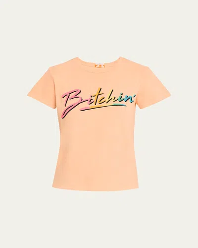 MOTHER THE LIL' GOODIE GOODIE CROPPED TEE