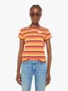 Mother The Lil Goodie Goodie Fire In The Sky T-shirt In Sunset, Size Large In Orange
