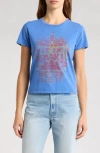 Mother The Lil Goodie Goodie Tee In Blue Up In Smoke
