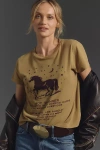 Mother The Lil Goodie Goodie Lady Wonder T-shirt In Yellow - Size X-large In Yellow