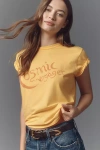 Mother The Lil Goodie Goodie T-shirt In Yellow