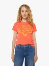 Mother Lil Goodie Goodie Tee In Orange