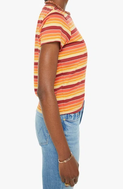 Mother The Lil' Goodie Goodie Stripe Cotton T-shirt