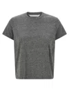 Mother Short Sleeve Crew Neck T-shirt In Gray
