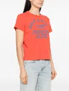 Mother The Lil Goodie Goodie Half A Block Jogging Club T-shirt In Orange