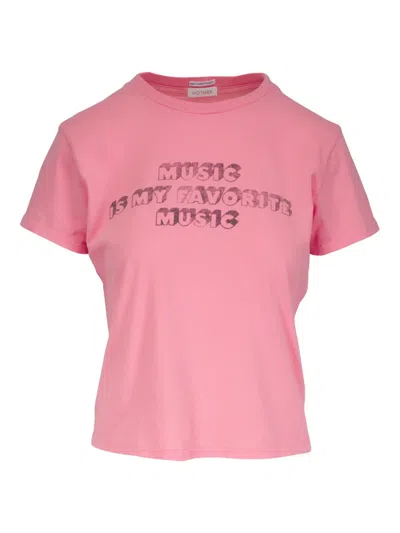 Mother The Lil Goodie Goodie T-shirt In Pink