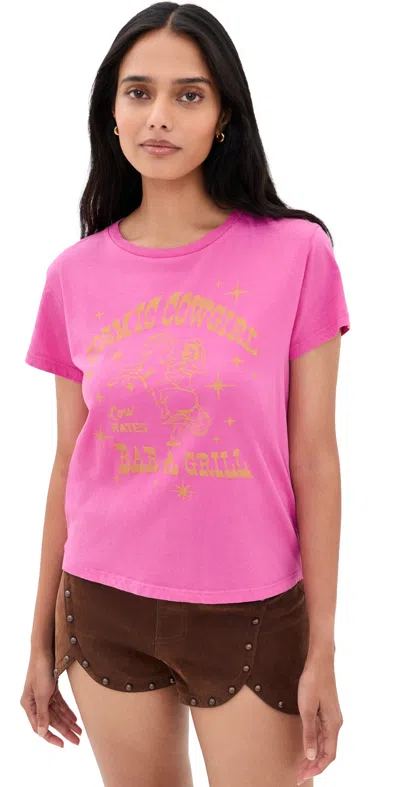 Mother The Lil Goodie Goodie Tee Cosmic Cowgirl Bar And Grill In Pink