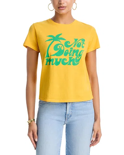 Mother The Lil Goodie Goodie Tee In Yellow