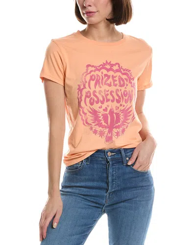 Mother The Lil Goodie Goodie T-shirt In Orange