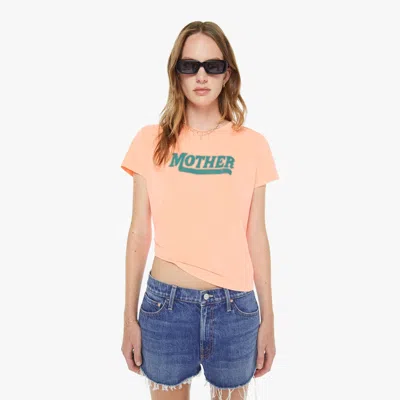 Mother The Lil Goodie Line T-shirt In Orange