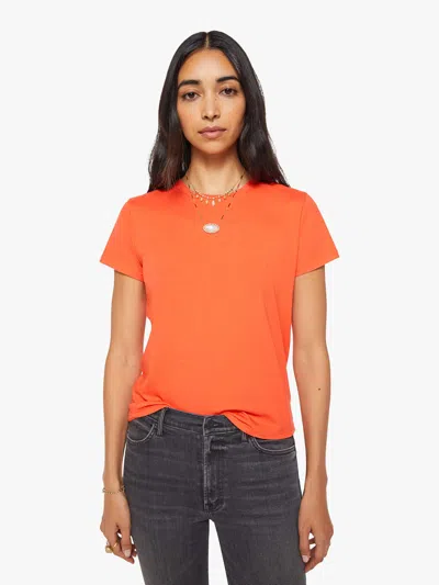 Mother The Lil Goodie Mandarin T-shirt In Orange