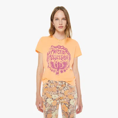 Mother The Lil Goodie Printed T-shirt In Orange