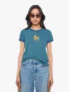 Mother The Lil Goodie Ringer Lil' Lion T-shirt In Blue