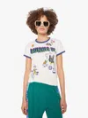 Mother The Lil Goodie Ringer Runner Up T-shirt In White - Size X-large