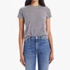 Mother The Lil Goodie Goodie Cotton Crewneck Tee In Grey